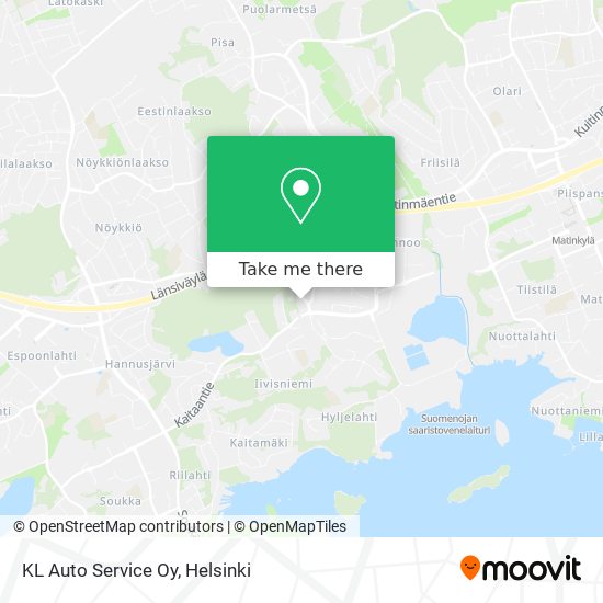 KL Auto Service Oy map