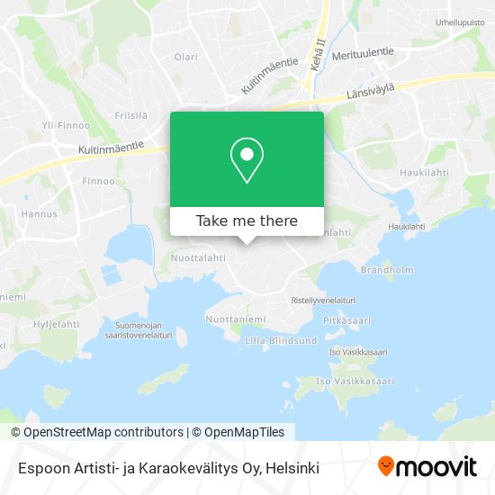 Espoon Artisti- ja Karaokevälitys Oy map