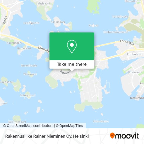 Rakennusliike Rainer Nieminen Oy map
