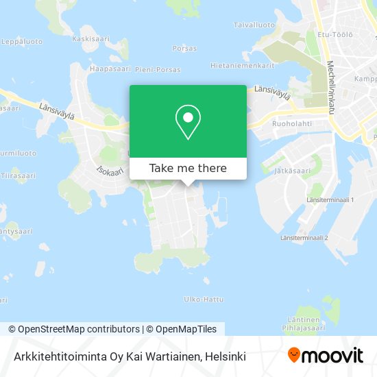 Arkkitehtitoiminta Oy Kai Wartiainen map