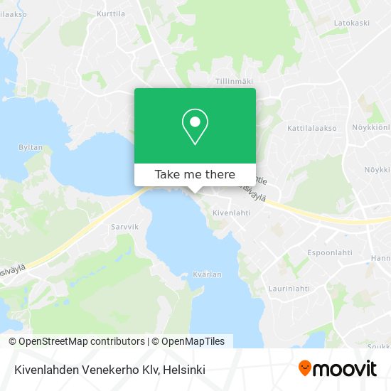 Kivenlahden Venekerho Klv map