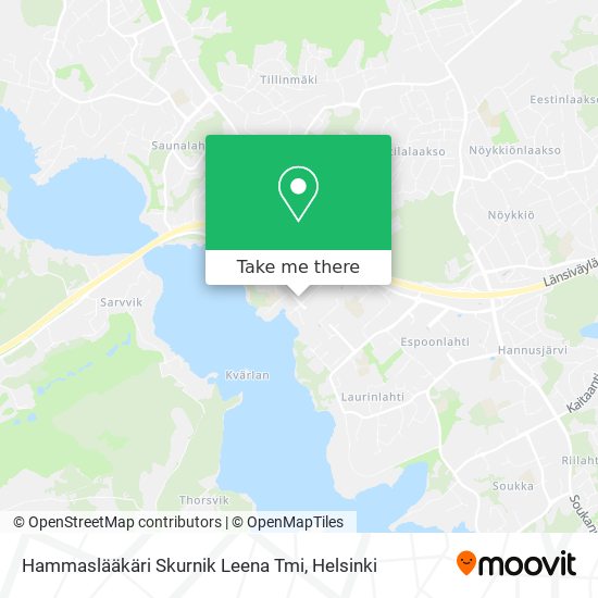 Hammaslääkäri Skurnik Leena Tmi map