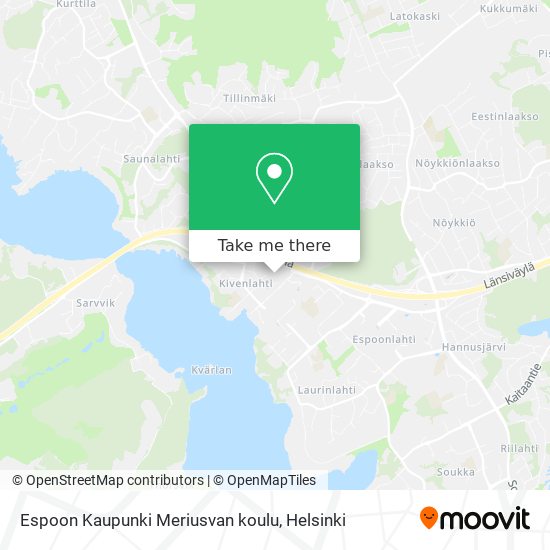 Espoon Kaupunki Meriusvan koulu map