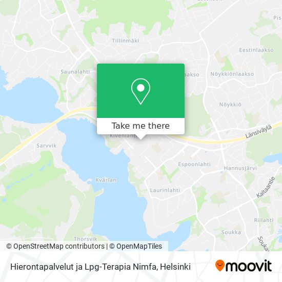 Hierontapalvelut ja Lpg-Terapia Nimfa map