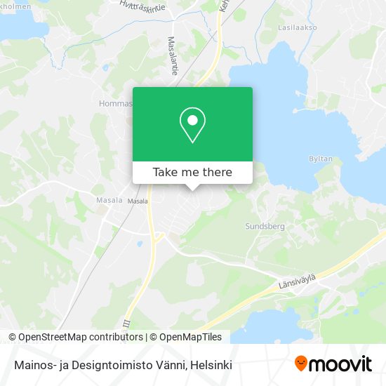 Mainos- ja Designtoimisto Vänni map