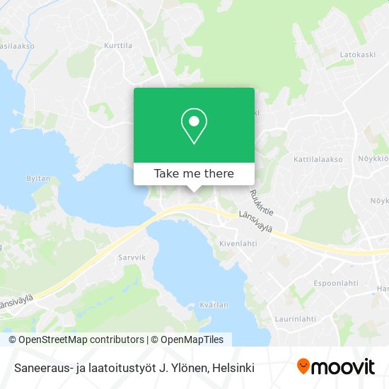 Saneeraus- ja laatoitustyöt J. Ylönen map