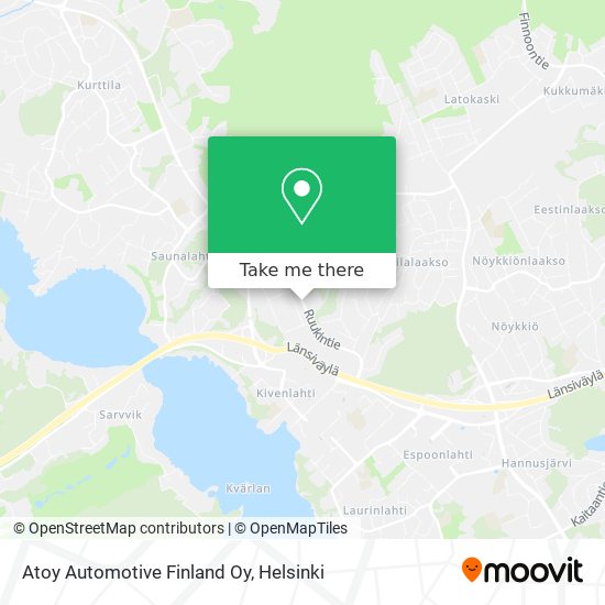 Atoy Automotive Finland Oy map