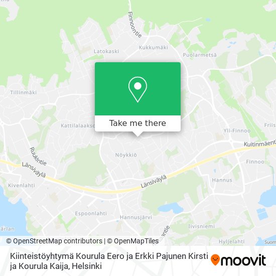 Kiinteistöyhtymä Kourula Eero ja Erkki Pajunen Kirsti ja Kourula Kaija map