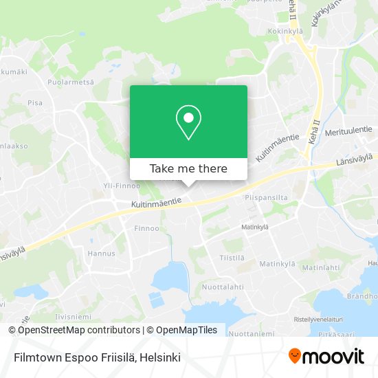 Filmtown Espoo Friisilä map