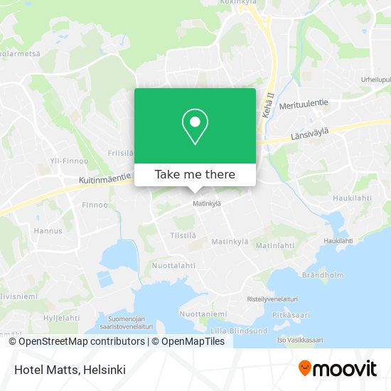 Hotel Matts map