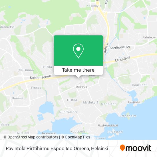 Ravintola Pirttihirmu Espoo Iso Omena map