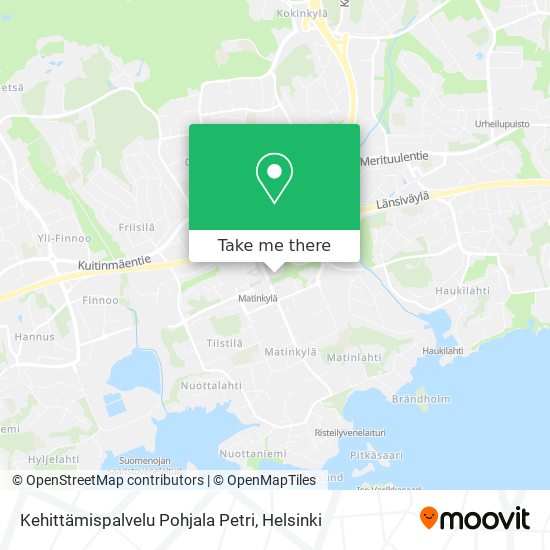 Kehittämispalvelu Pohjala Petri map