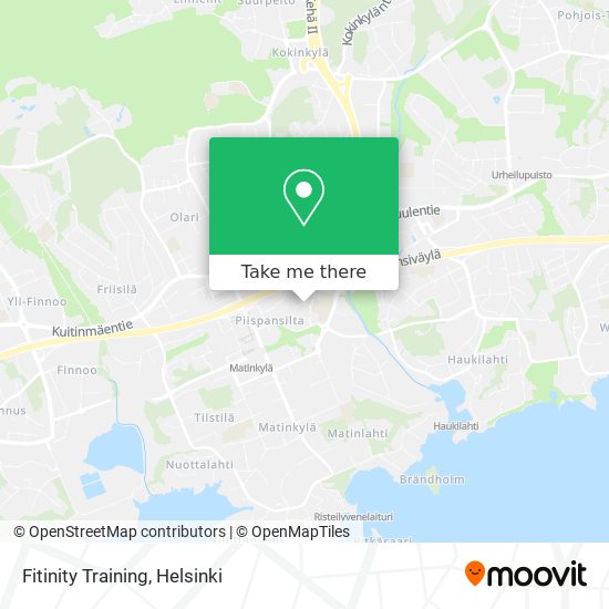 Fitinity Training map