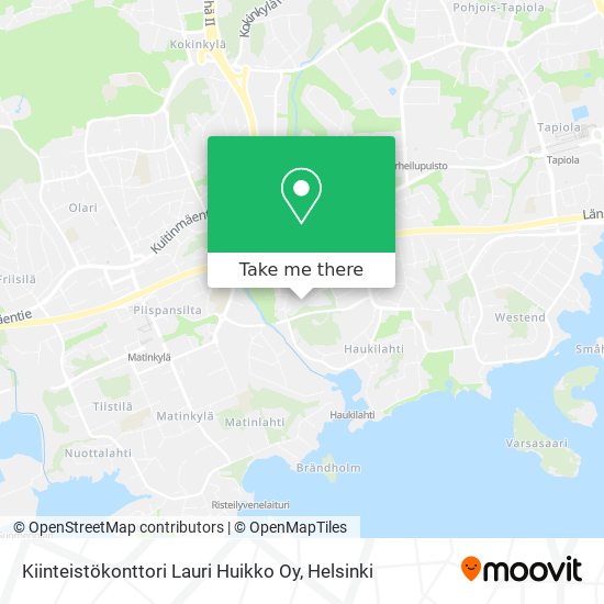 Kiinteistökonttori Lauri Huikko Oy map