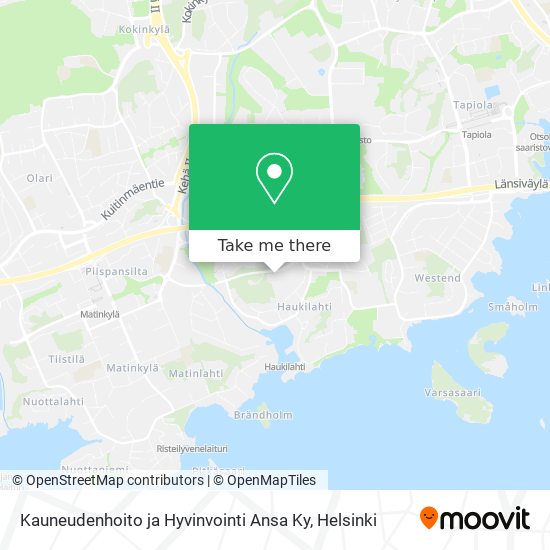 Kauneudenhoito ja Hyvinvointi Ansa Ky map