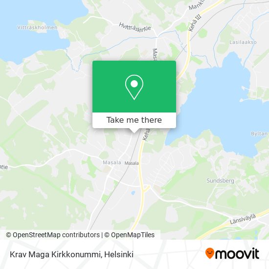 Krav Maga Kirkkonummi map