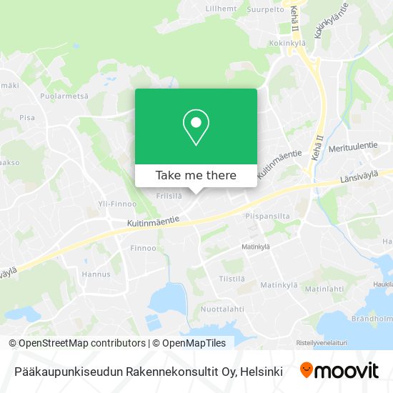 Pääkaupunkiseudun Rakennekonsultit Oy map