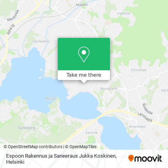 Espoon Rakennus ja Saneeraus Jukka Koskinen map