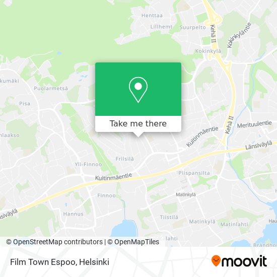 Film Town Espoo map