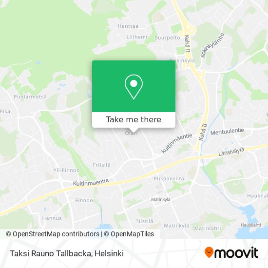 Taksi Rauno Tallbacka map