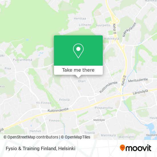 Fysio & Training Finland map