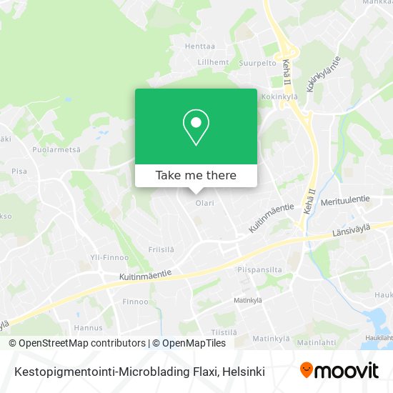 Kestopigmentointi-Microblading Flaxi map