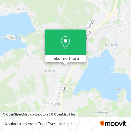 Koulutettu hieroja Erkki Pyre map