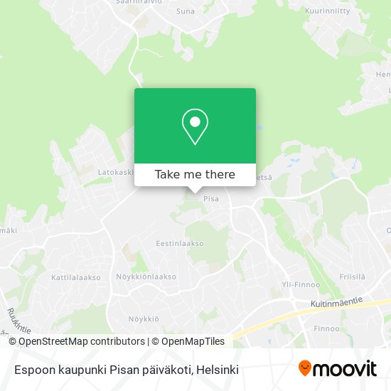 Espoon kaupunki Pisan päiväkoti map