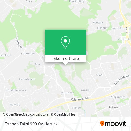 Espoon Taksi 999 Oy map