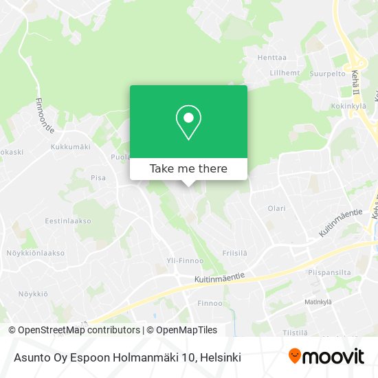 Asunto Oy Espoon Holmanmäki 10 map