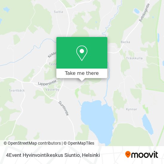 4Event Hyvinvointikeskus Siuntio map