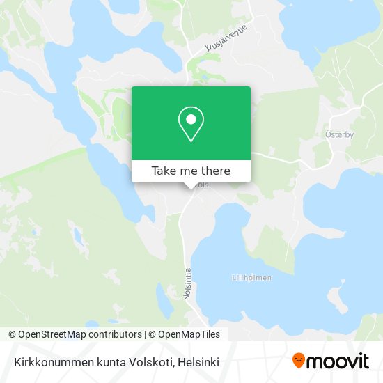 Kirkkonummen kunta Volskoti map