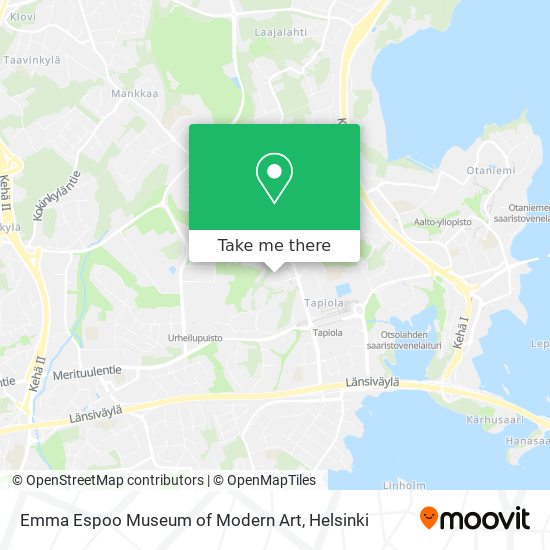 Emma Espoo Museum of Modern Art map