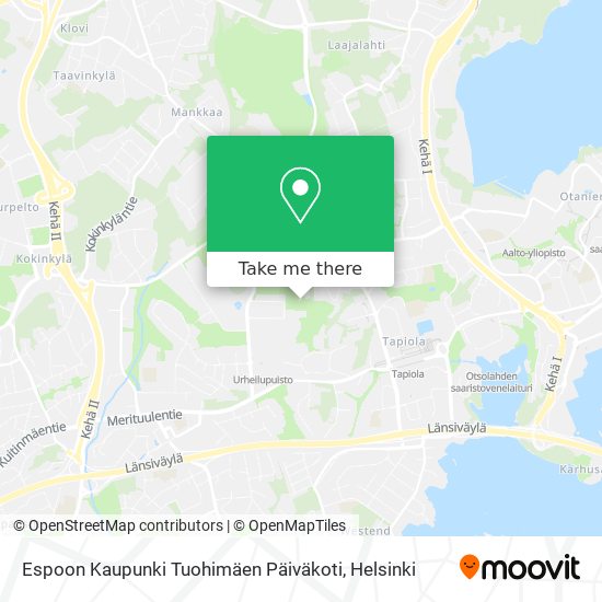 Espoon Kaupunki Tuohimäen Päiväkoti map