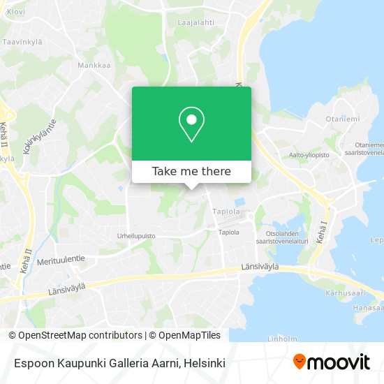 Espoon Kaupunki Galleria Aarni map