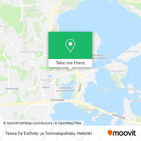 Tessa Oy Esittely- ja Toimialapalvelu map
