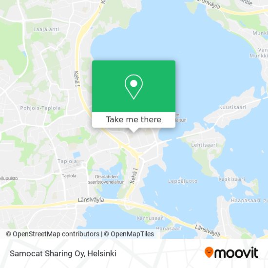 Samocat Sharing Oy map