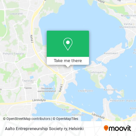 Aalto Entrepreneurship Society ry map