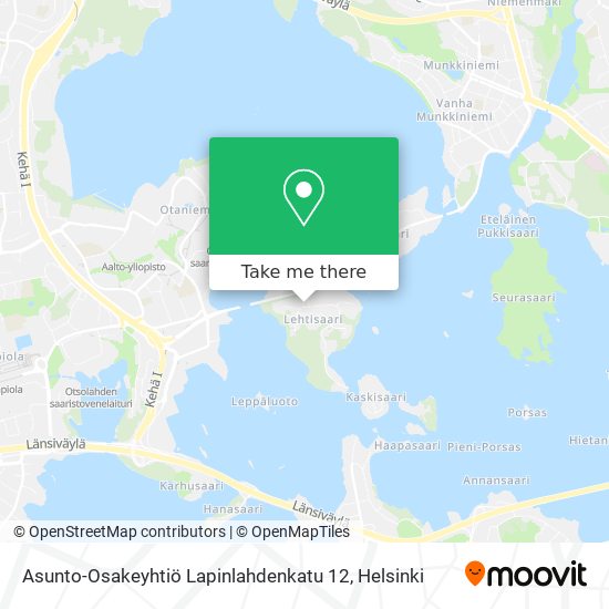 Asunto-Osakeyhtiö Lapinlahdenkatu 12 map