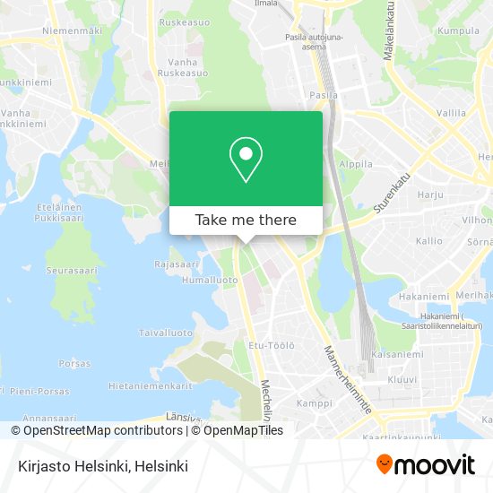 Kirjasto Helsinki map