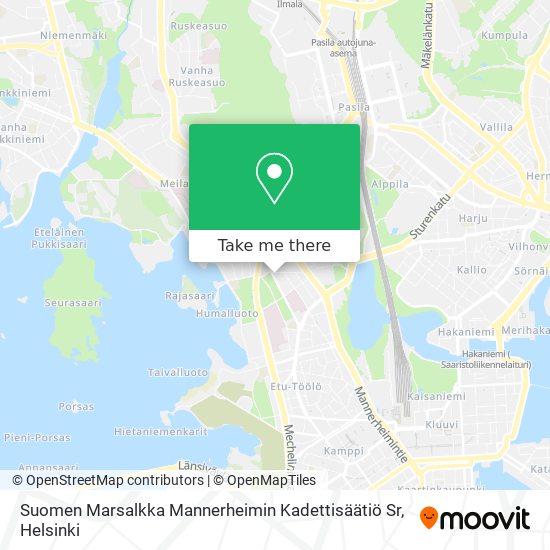 Suomen Marsalkka Mannerheimin Kadettisäätiö Sr map