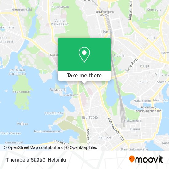 Therapeia-Säätiö map