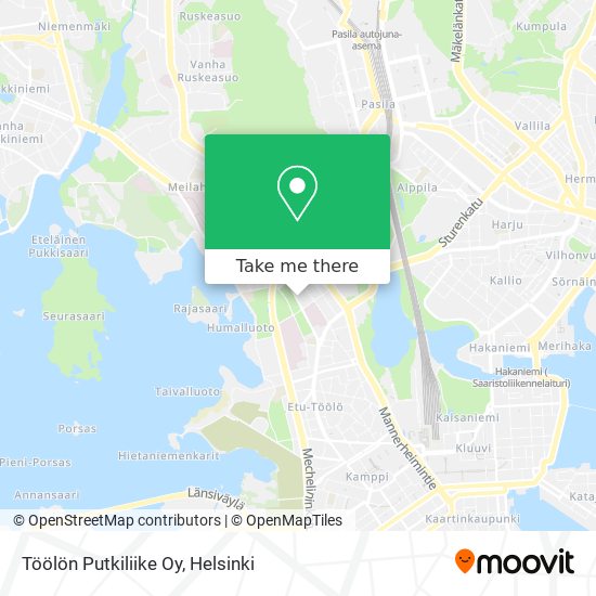 Töölön Putkiliike Oy map