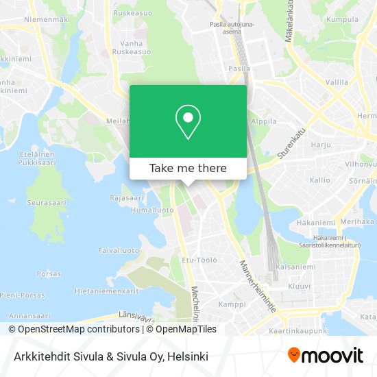 Arkkitehdit Sivula & Sivula Oy map