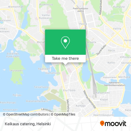 Keikaus catering map