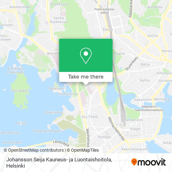 Johansson Seija Kauneus- ja Luontaishoitola map