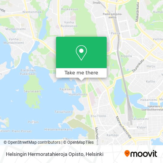 Helsingin Hermoratahieroja Opisto map