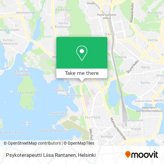 Psykoterapeutti Liisa Rantanen map