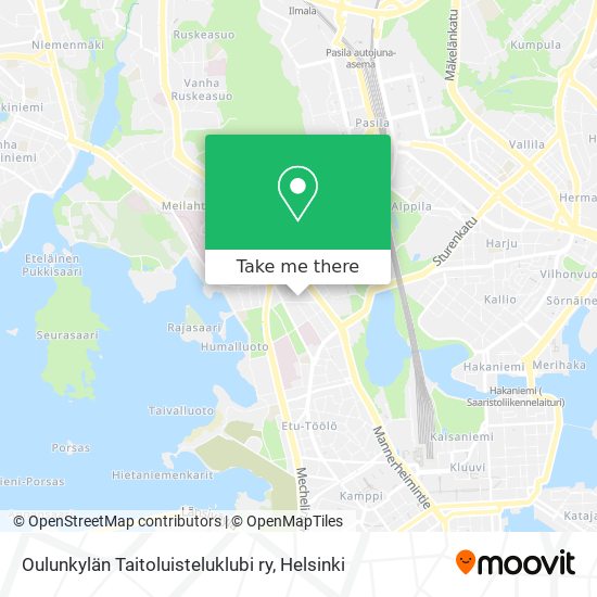 Oulunkylän Taitoluisteluklubi ry map