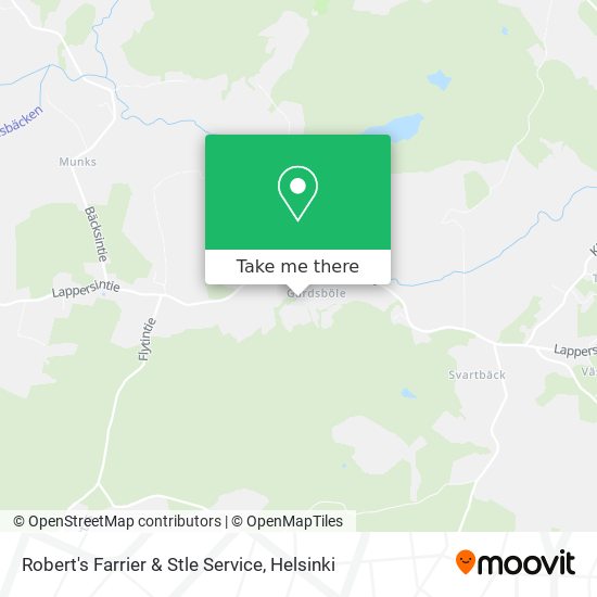 Robert's Farrier & Stle Service map